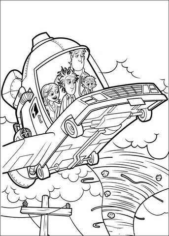 Company In The Car  Coloring Page